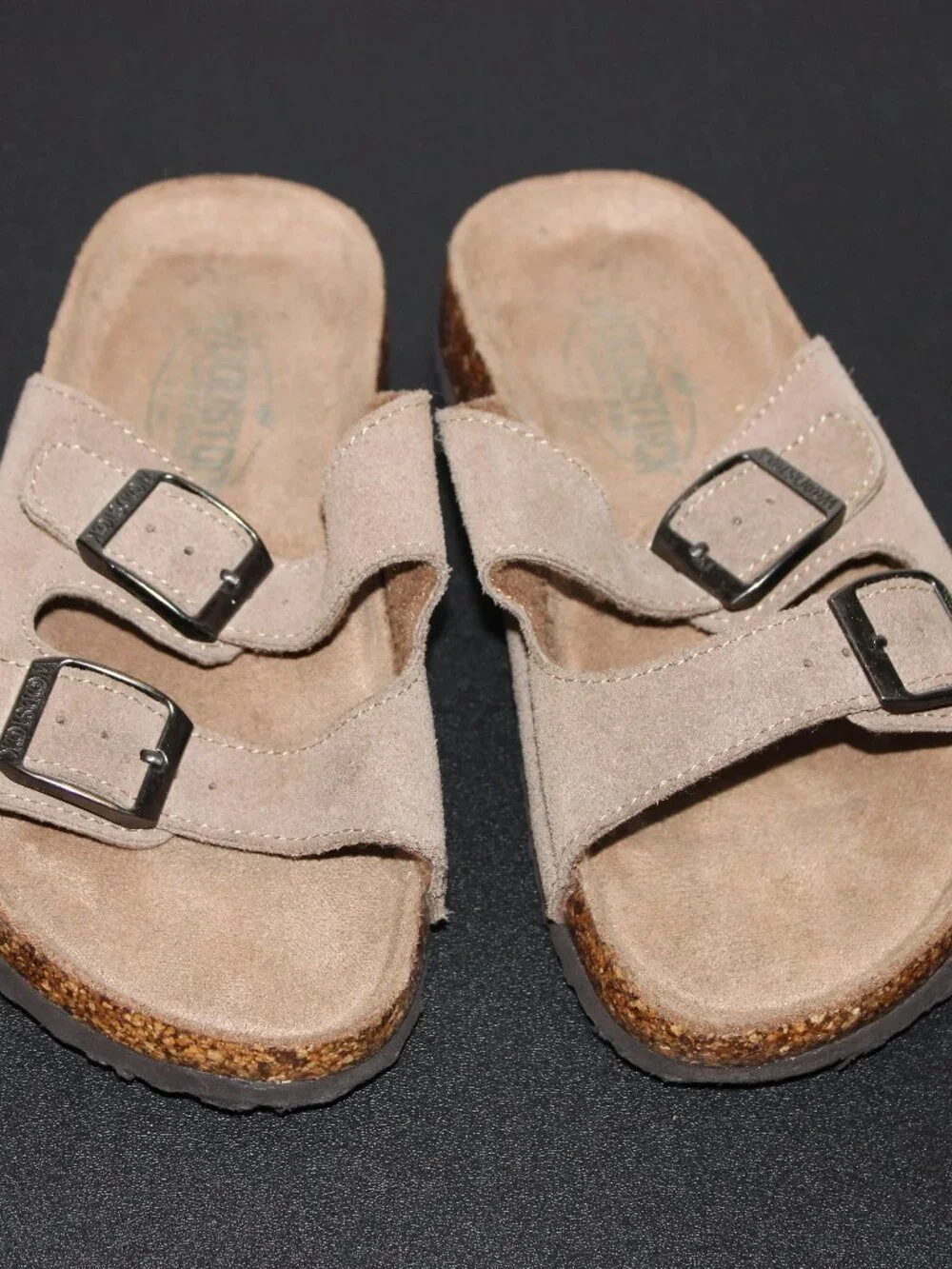 Birkenstock Sandals Youth Size 12 Sandals Brown with Black Rubber Soles